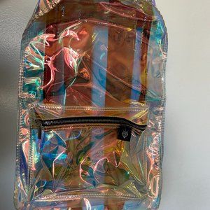 Clear Iridescent Backpack